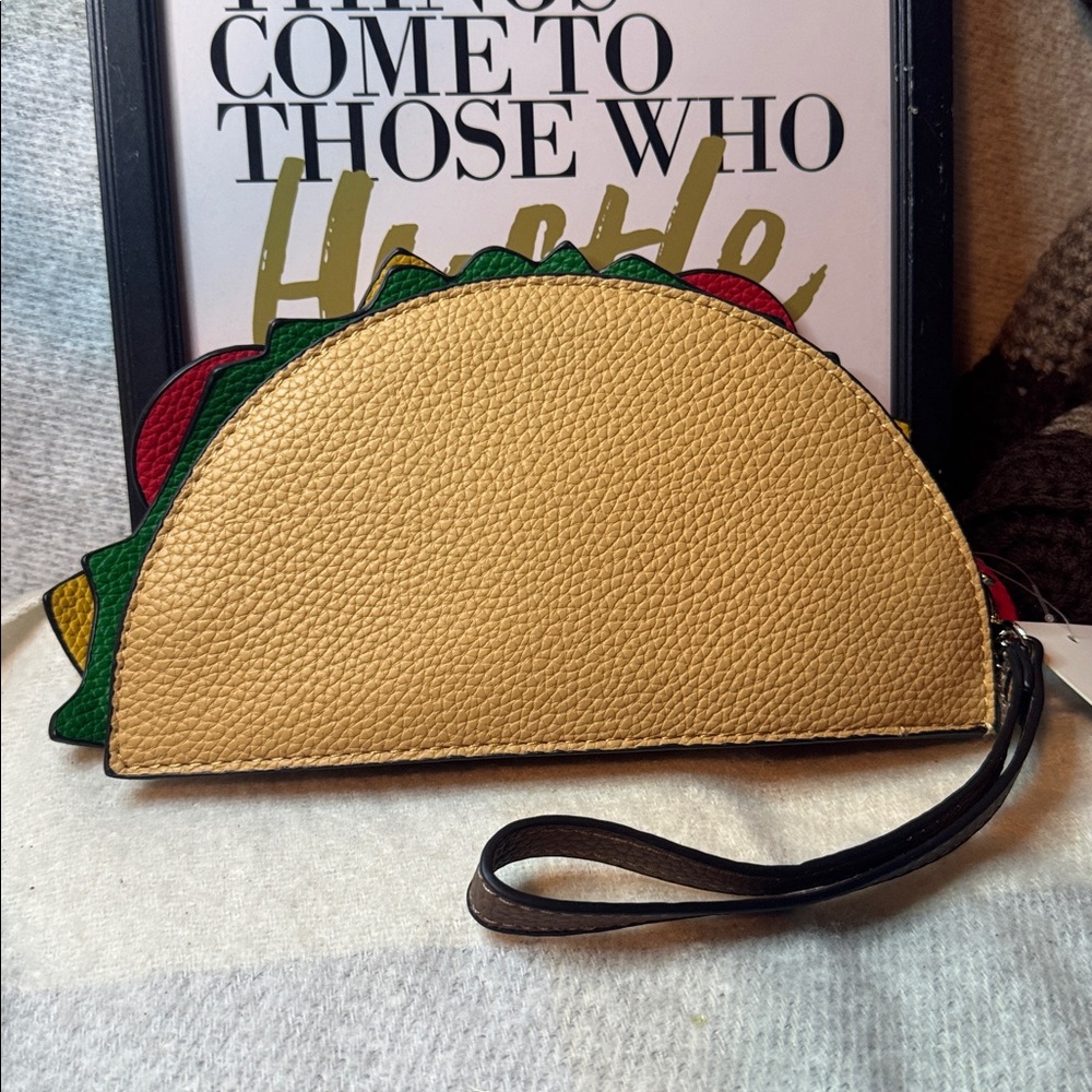Taco-Themed Clutch with Heart Detail - Picture 2 of 4